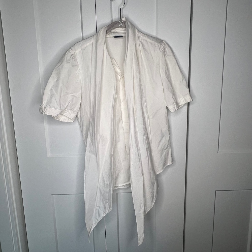 Ralph Lauren Neck Tie Button Down Blouse Women's Size 10